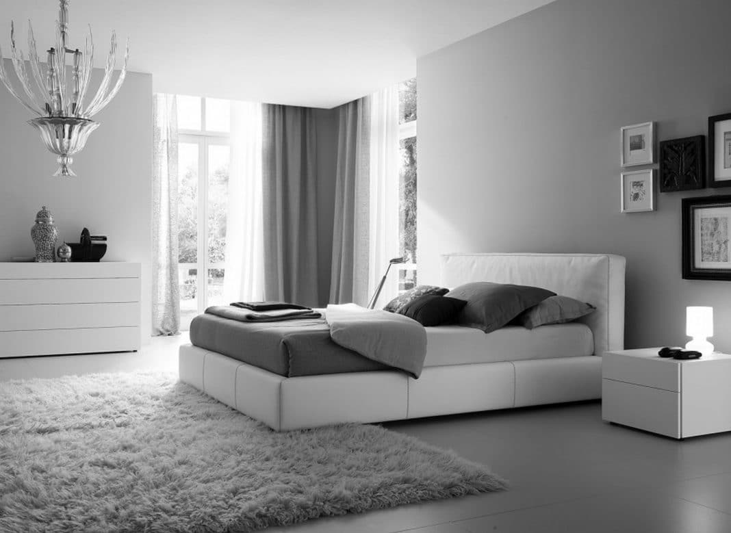 Chambre moderne gris et blanc: deco chambre grise chambre noir et ...