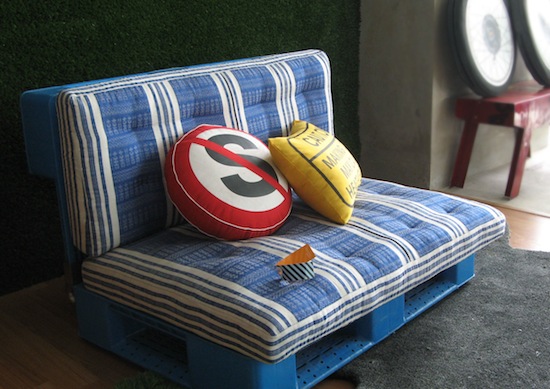 Le sofa en palettes