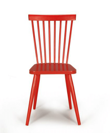 Chaise vintage CLEO rouge de chez Alinea