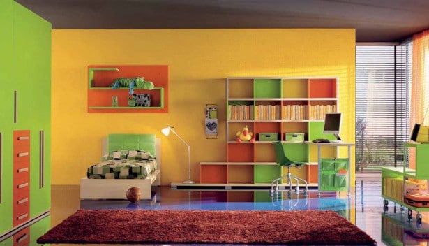 Chambre d'ado colorée de la collection de Corazzin Group 5