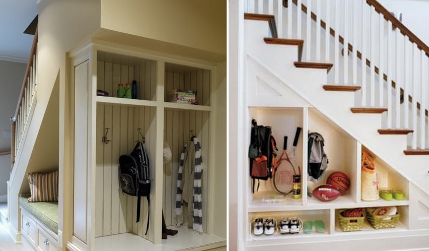 Aménagement sous l'escalier: 60 idées de cuisines, placards, et ... Rangement pour petit appartement