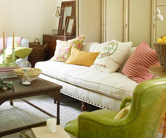 15 idées de salons verts 15