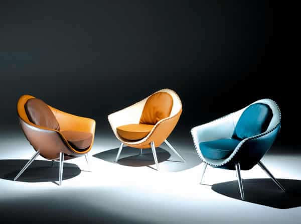 Chaise Iris de style rétro 2