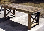 Table fabriquée avec des palettes
