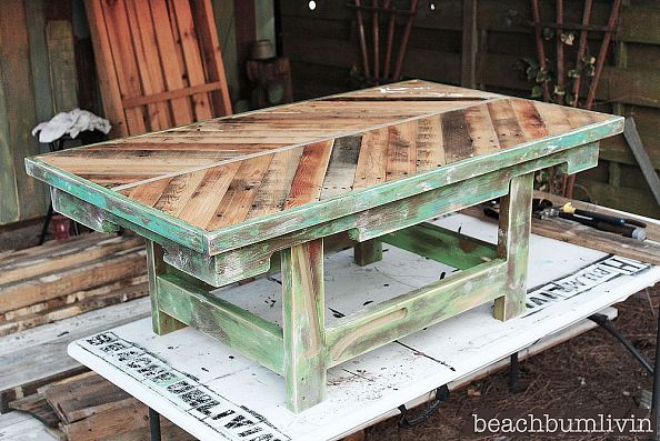 Table en palette : 25 idées pour fabriquer votre propre table en ... Désign de Une Fabriquer table cuisine