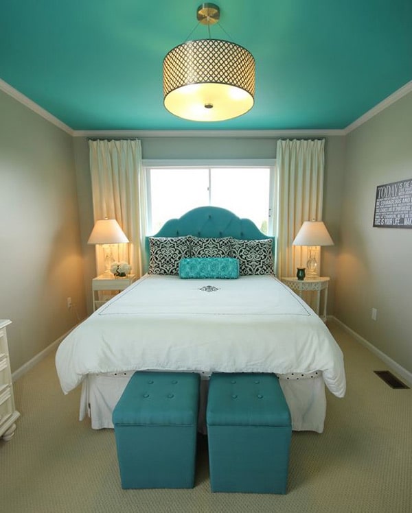 20 idées de décoration de chambre bleu turquoise