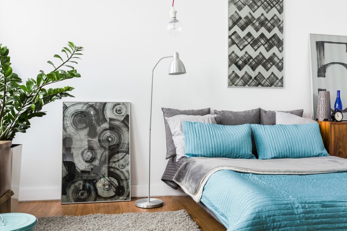 20 idées de décoration de chambre bleu turquoise Turquoise Chambre inspiration