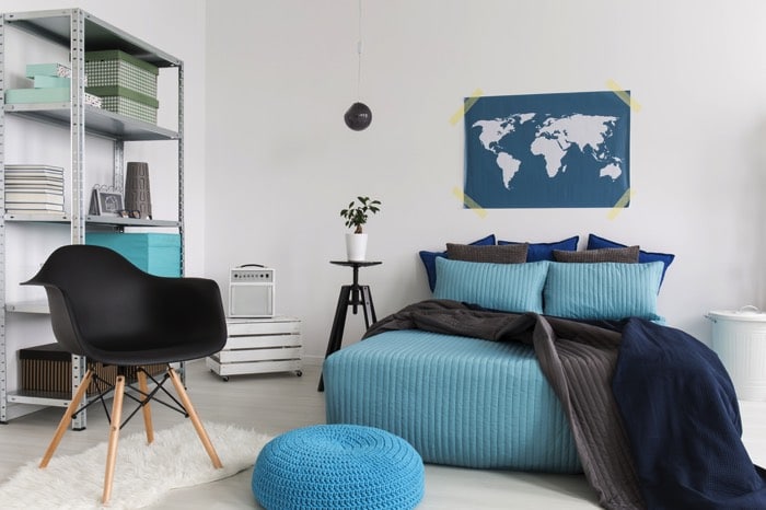 20 idées de décoration de chambre bleu turquoise Turquoise Chambre inspiration