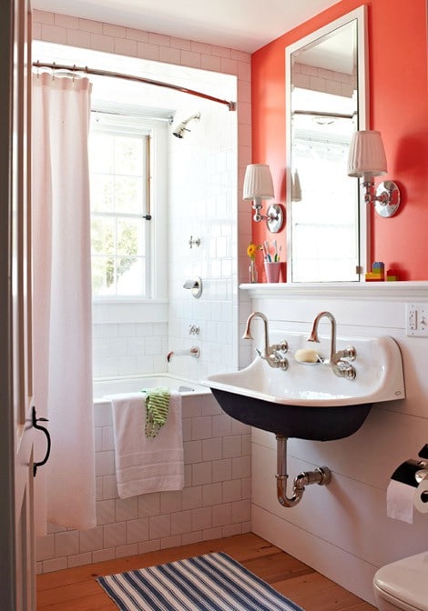 Salle de bain orange : 54 idées pour inspirer votre déco !