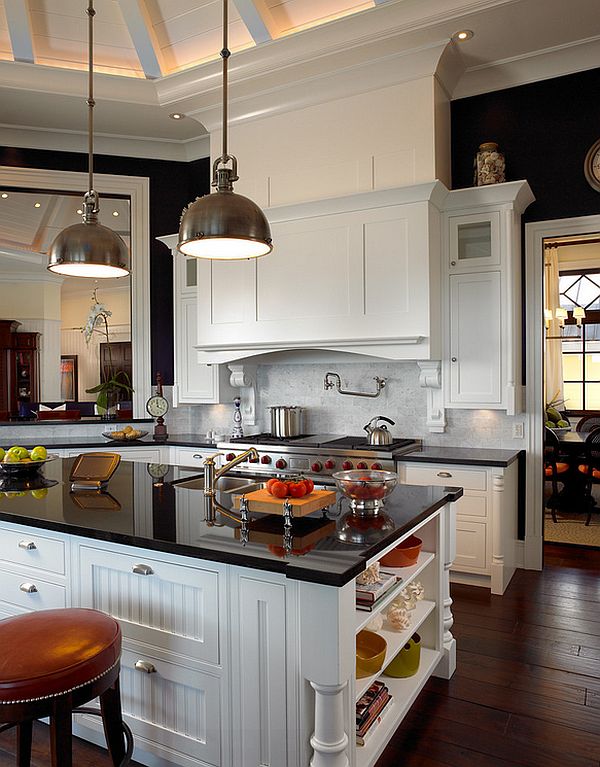 45 exemples de cuisines en noir et blanc ultra originales