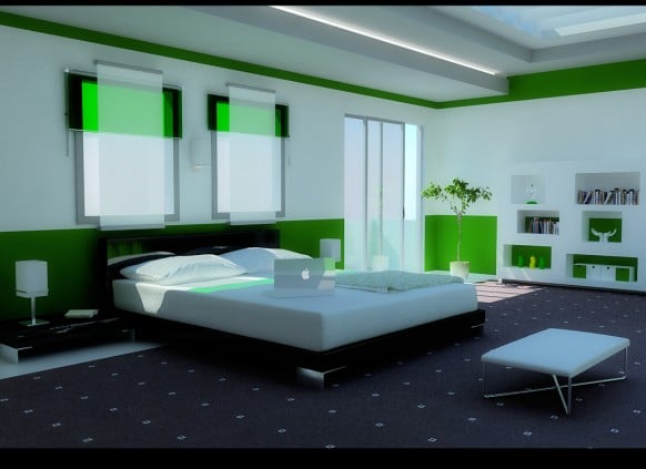 Chambre verte : 15 idées et inspirations déco pour nous apaiser ! Désign Vert Chambre