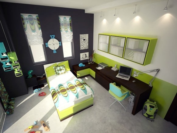 Chambre verte : 15 idées et inspirations déco pour nous apaiser ! Désign Vert Chambre