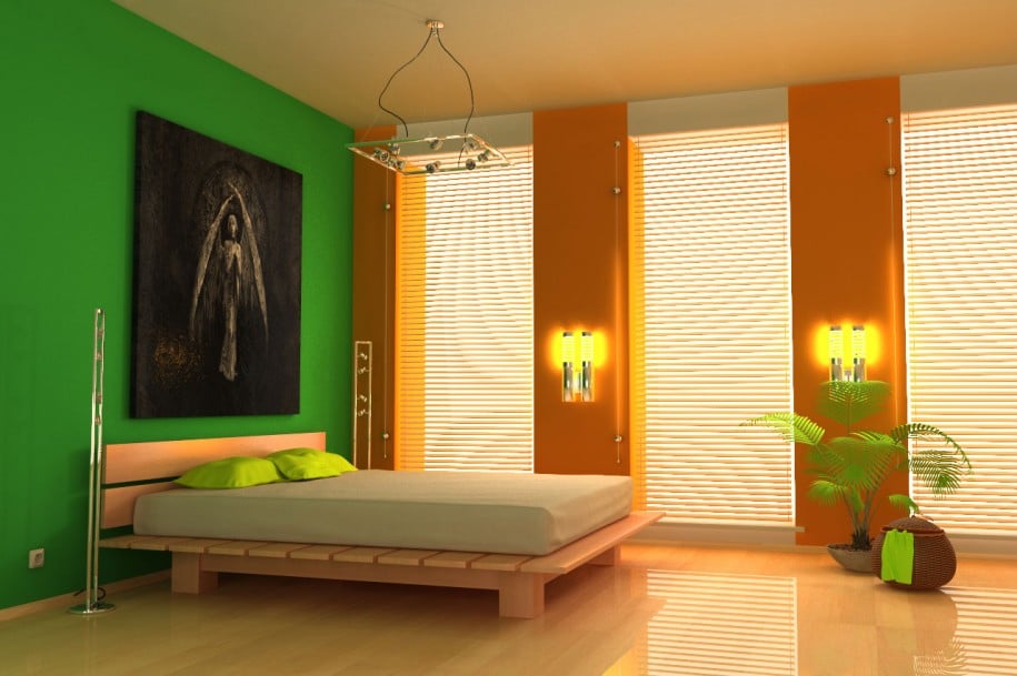 Chambre verte : 15 idées et inspirations déco pour nous apaiser ! Désign Vert Chambre