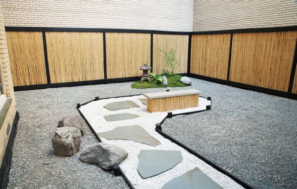 jardins extérieur zen style japonais
