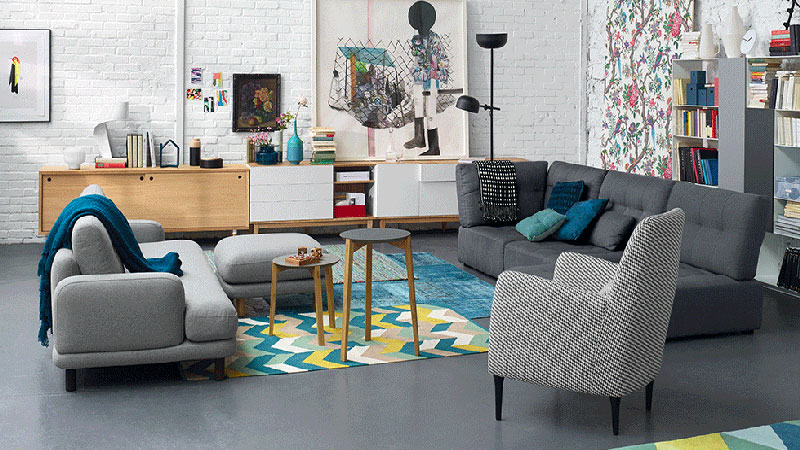 Sélection conforama pour un salon vintage Meuble de salon conforama