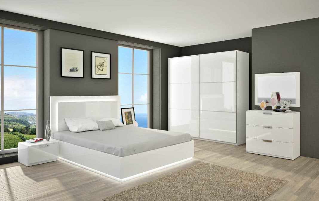 Chambre grise et blanche: 19 idées zen et modernes pour se démarquer Chambre blanche