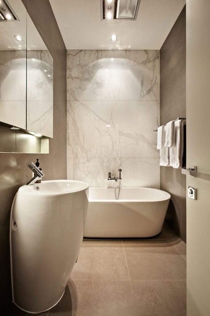 salle de bain taupe 35 idees d amenagement avec un mobilier zen