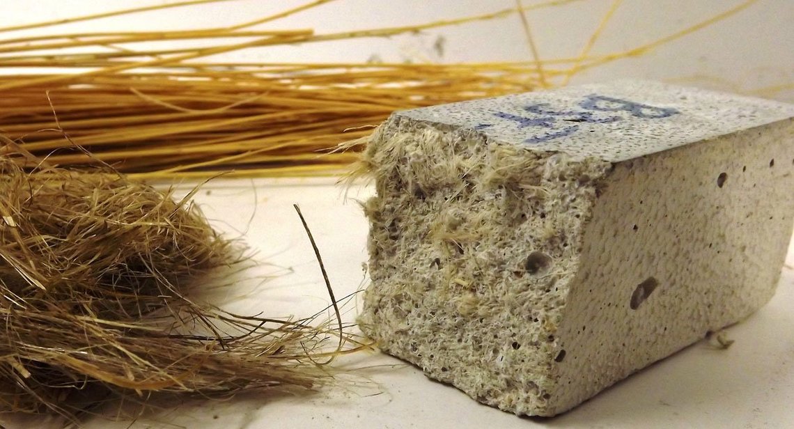 Le béton à base de fibres de lins